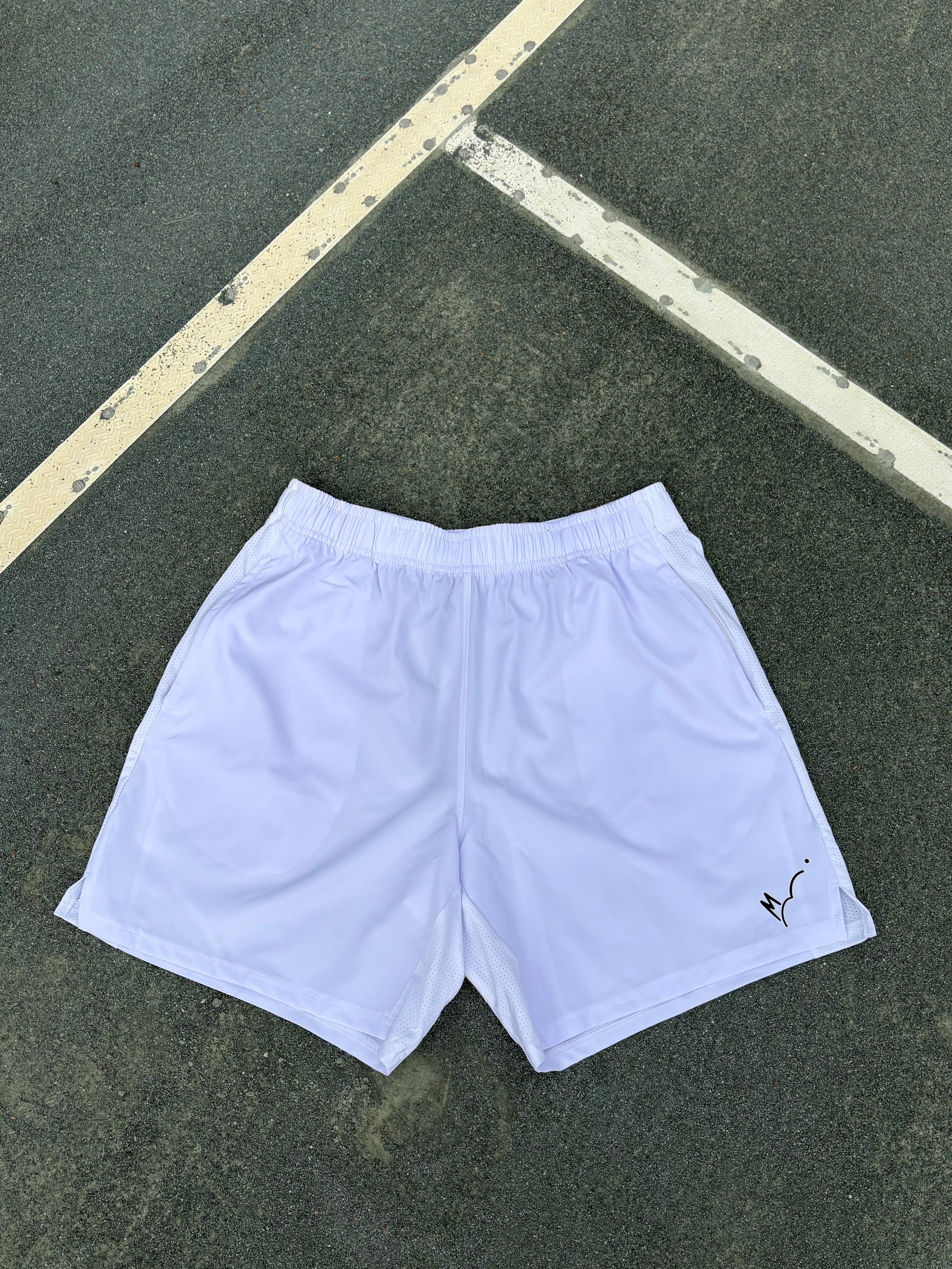 Men's Active White Shorts